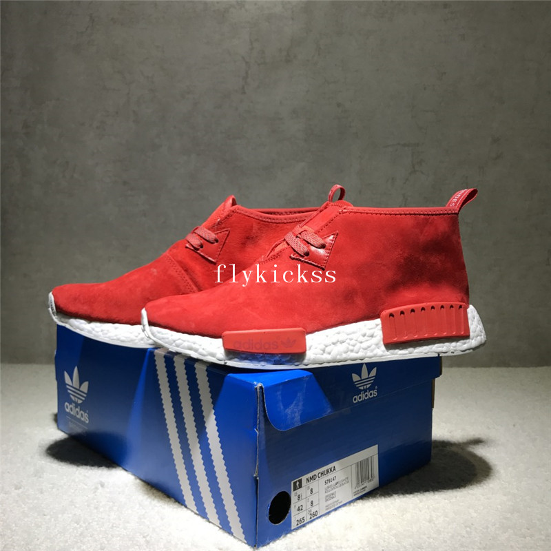 Real Boost Adidas NMD Chukka Suede Red